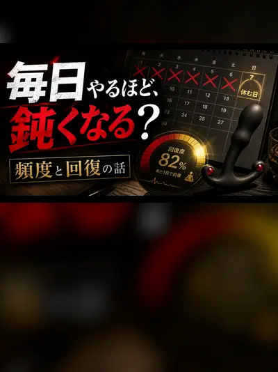 ドライオーガズムの頻度｜毎日やって感覚が鈍った話